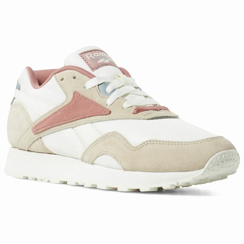 Tenisi Reebok Rapide Dama Albi/Turcoaz Romania YO3346JO